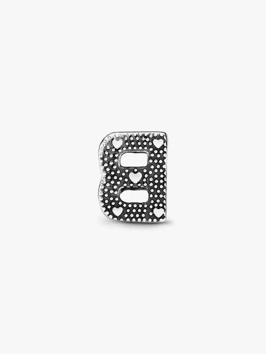 Pandora Letter B Alphabet Charm Sterling Silver