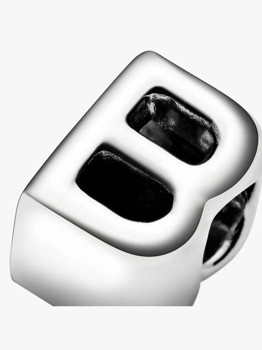 Pandora Letter B Alphabet Charm Sterling Silver