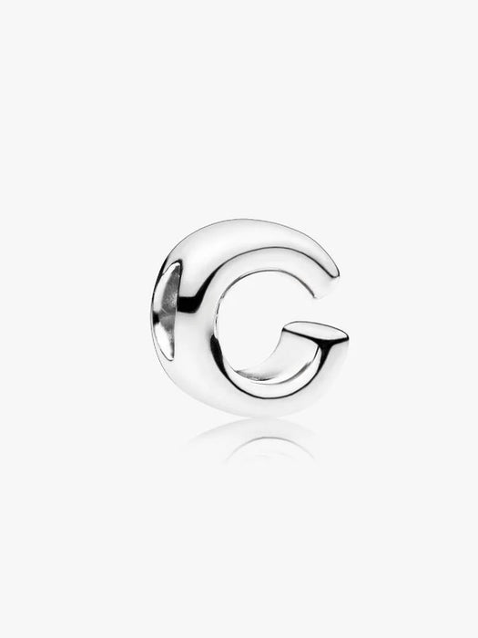 Pandora Letter C Alphabet Charm Sterling Silver
