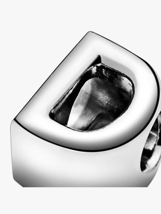 Pandora Letter D Alphabet Charm Sterling Silver