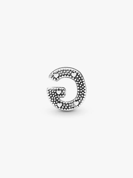 Pandora Letter G Alphabet Charm Sterling Silver