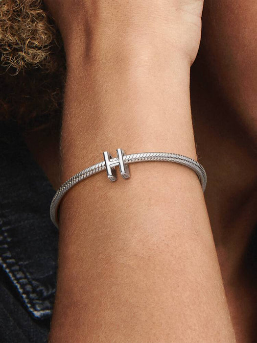 Pandora Letter H Alphabet Charm Sterling Silver