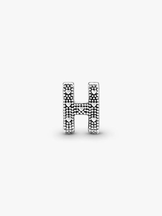 Pandora Letter H Alphabet Charm Sterling Silver