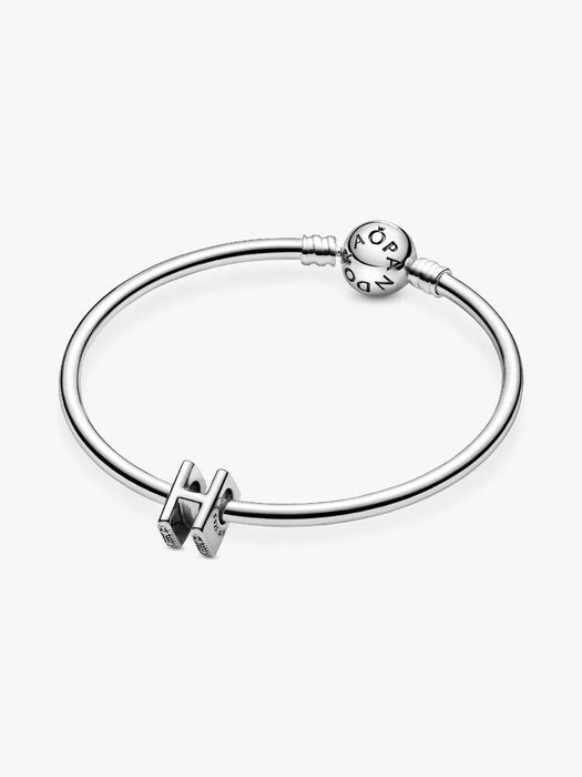 Pandora Letter H Alphabet Charm Sterling Silver