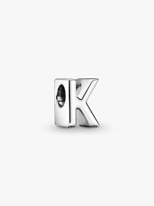 Pandora Letter K Alphabet Charm Sterling Silver