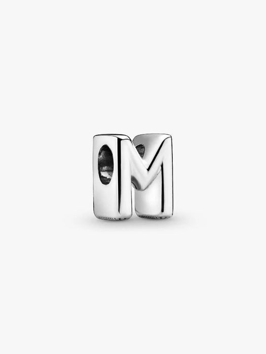 Pandora Letter M Alphabet Charm Sterling Silver