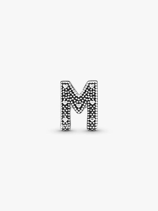 Pandora Letter M Alphabet Charm Sterling Silver