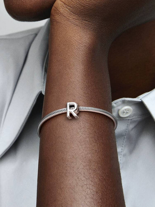 Pandora Letter R Alphabet Charm Sterling Silver