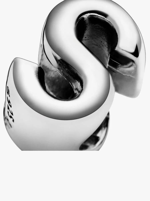 Pandora Letter S Alphabet Charm Sterling Silver