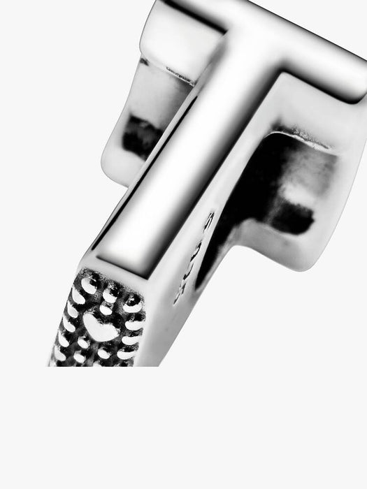 Pandora Letter T Alphabet Charm Sterling Silver