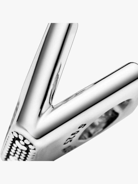 Pandora Letter V Alphabet Charm Sterling Silver