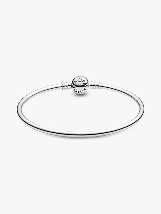 Pandora Logo Clasp Bangle Sterling Silver