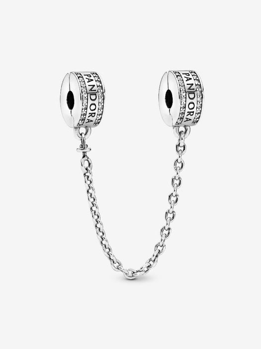 Pandora Logo Safety Chain Clip Charm