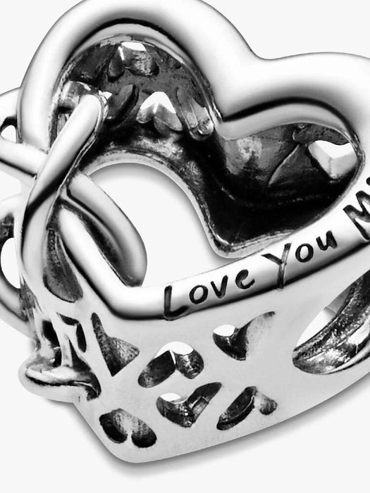 Pandora Love You Mum Infinity Heart Charm Sterling Silver