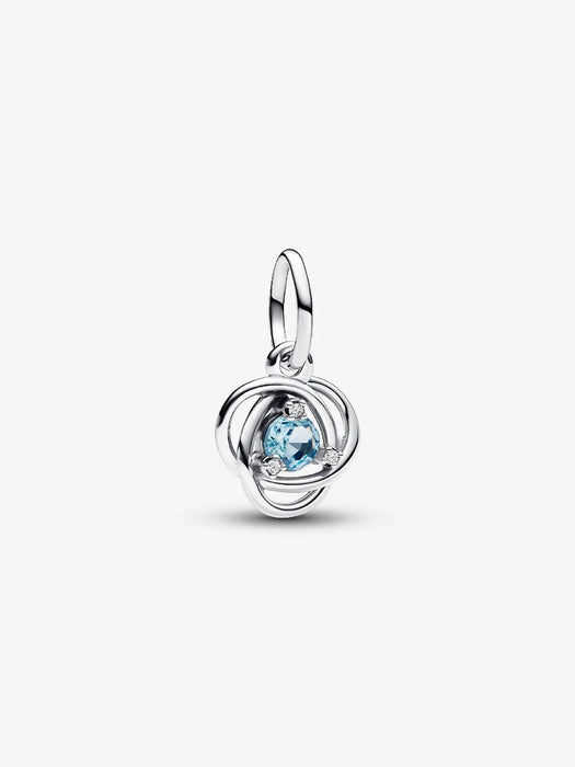 Pandora March Eternity Circle Dangle Charm Sterling Silver