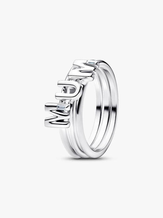Pandora MUM Letters Splittable Ring Sterling Silver