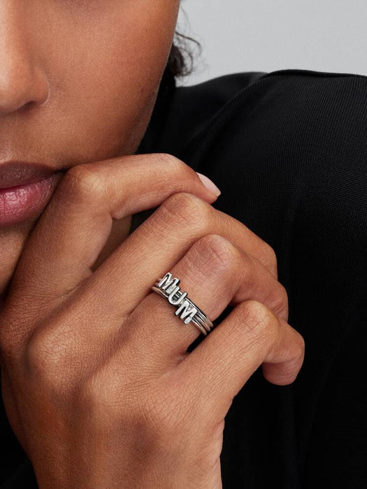 Pandora MUM Letters Splittable Ring Sterling Silver