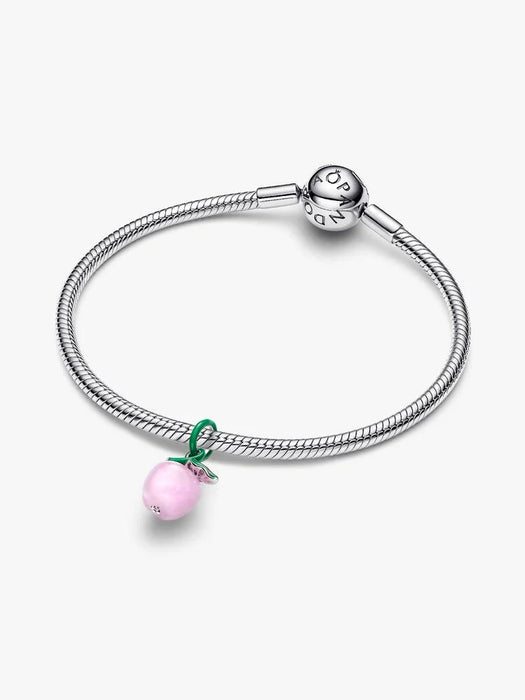 Pandora Murano Pink Apple Charm Sterling Silver