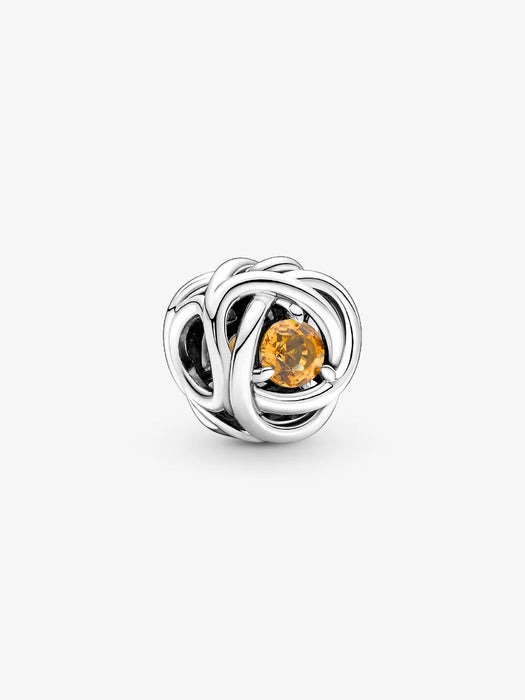 Pandora November Eternity Circle Charm Sterling Silver