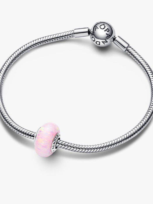 Pandora Opalescent Pink Charm Sterling Silver