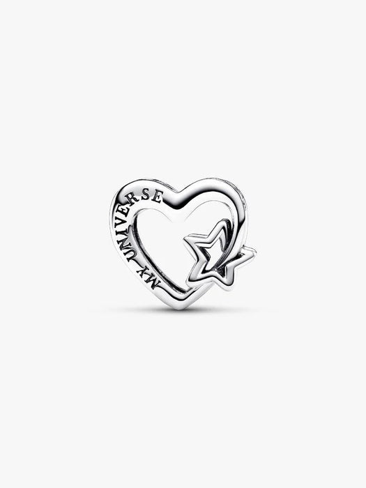 Pandora Openwork Family Heart & Star Charm Sterling Silver