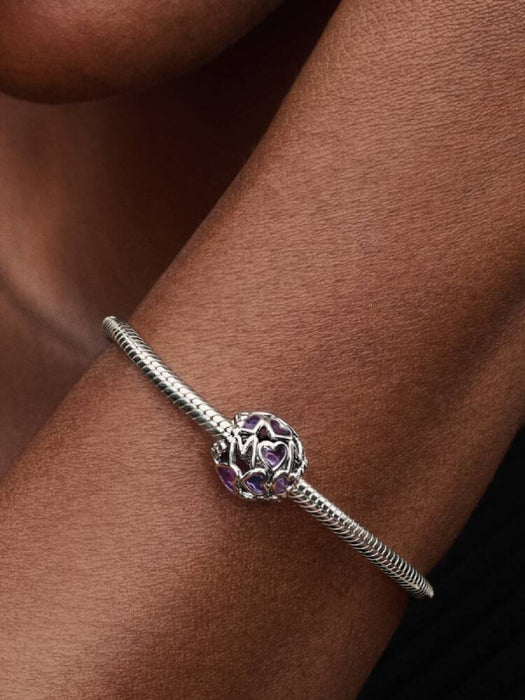 Pandora Openwork Hearts Mum Charm Sterling Silver
