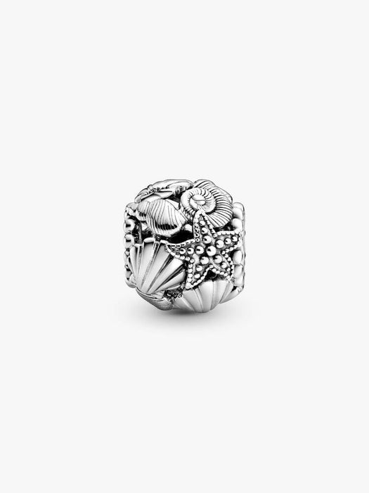 Pandora Openwork Starfish, Shells & Hearts Charm Sterling Silver
