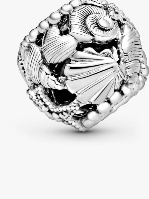 Pandora Openwork Starfish, Shells & Hearts Charm Sterling Silver