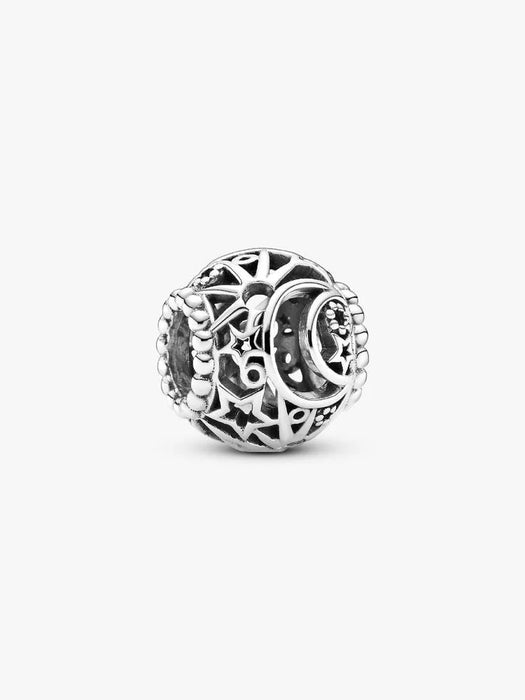 Pandora Openwork Sun, Stars & Moon Charm Sterling Silver