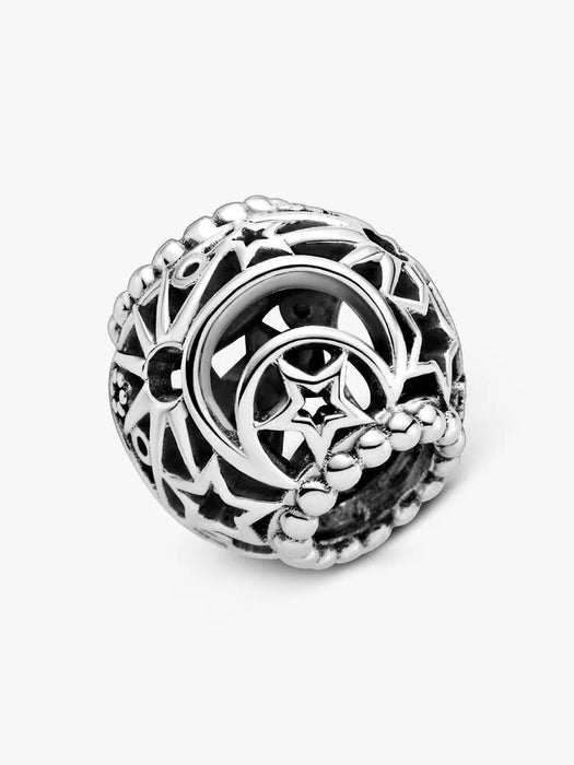 Pandora Openwork Sun, Stars & Moon Charm Sterling Silver