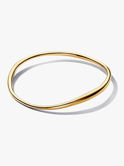 Pandora Organically Shaped Bangle 14k Gold Plating