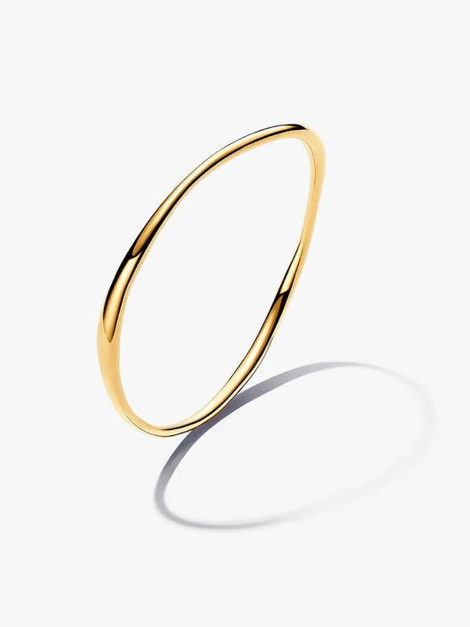Pandora Organically Shaped Bangle 14k Gold Plating
