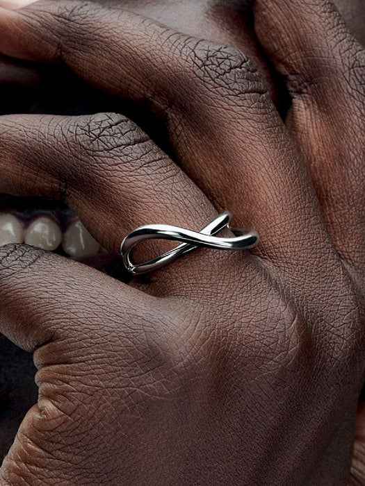Pandora Organically Shaped Infinity Ring Sterling Silver