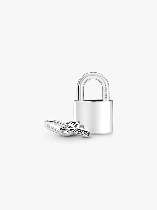 Pandora Padlock and Key Dangle Charm Sterling Silver
