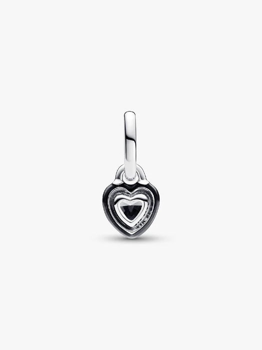 Pandora ME Black Chakra Heart Mini Dangle Charm Sterling Silver