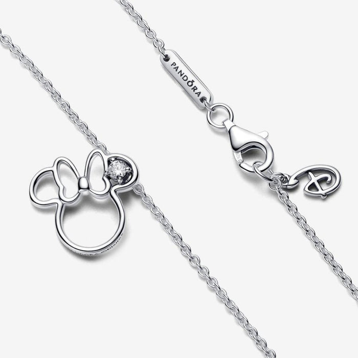 Pandora Minnie Mouse Silhouette Collier Necklace Sterling Silver