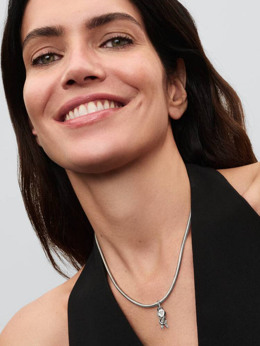 Pandora Pavé Infinity Knot Dangle Charm Sterling Silver