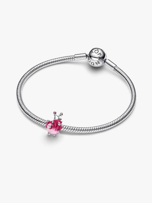 Pandora Pink Snail Charm Sterling Silver