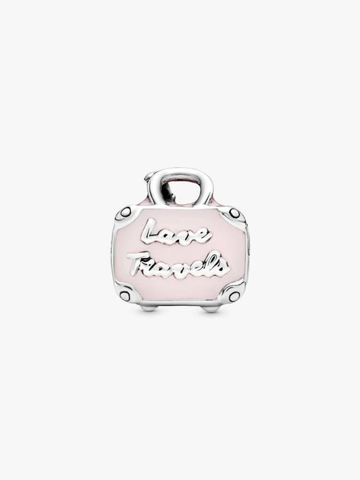 Pandora Pink Travel Bag Charm Sterling Silver