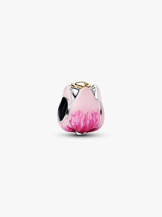 Pandora Pink Tulip Charm 14k Gold Plating And Sterling Silver