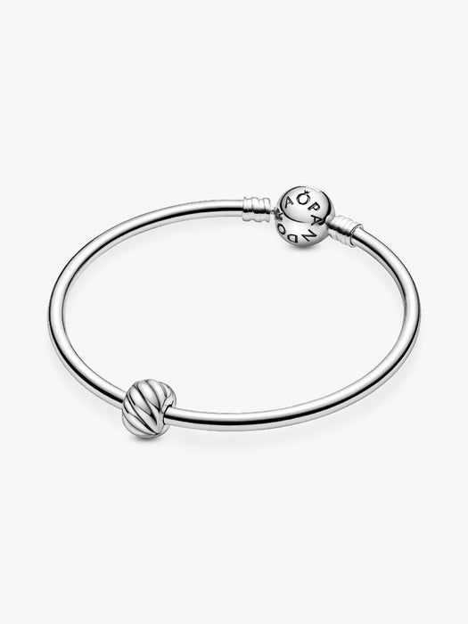 Pandora Polished Feathered Clip Charm Sterling Silver