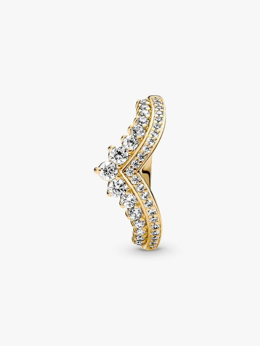 Pandora Princess Wishbone Ring 14k Gold Plating