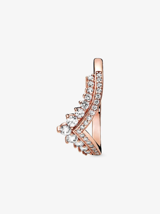 Pandora Princess Wishbone Ring 14k Rose Gold Plating