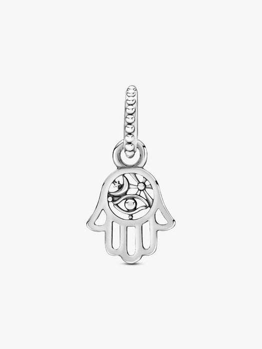 Pandora Protective Hamsa Hand Dangle Charm Sterling Silver