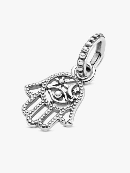 Pandora Protective Hamsa Hand Dangle Charm Sterling Silver