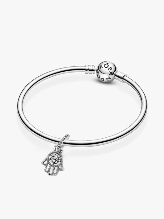 Pandora Protective Hamsa Hand Dangle Charm Sterling Silver