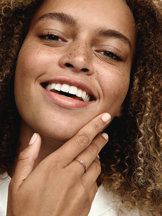 Pandora Radiant Heart Ring 14k Rose Gold Plating