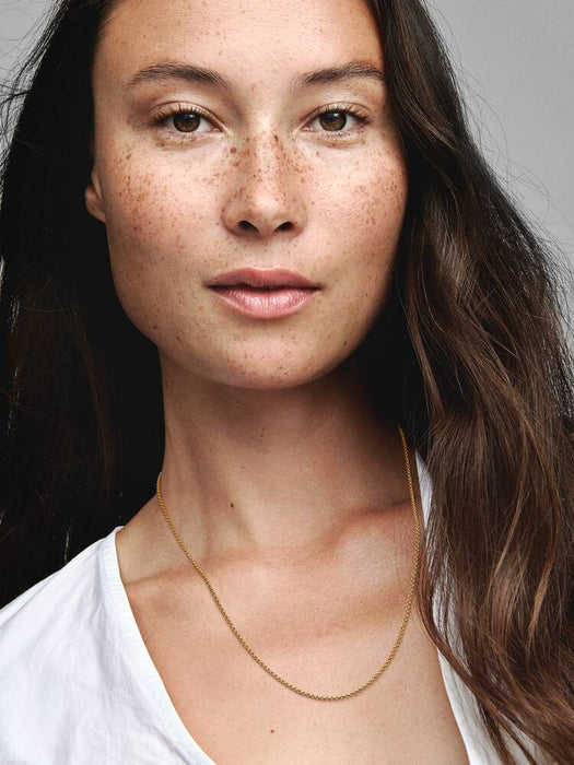 Pandora Rolo Chain Necklace 14k Gold Plating