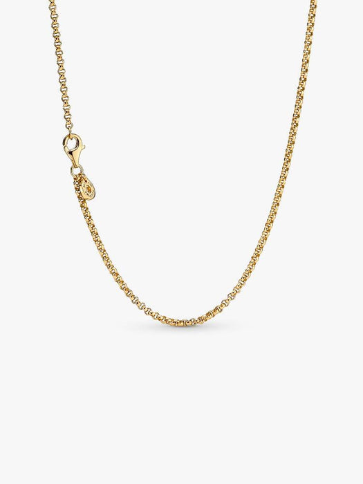 Pandora Rolo Chain Necklace 14k Gold Plating