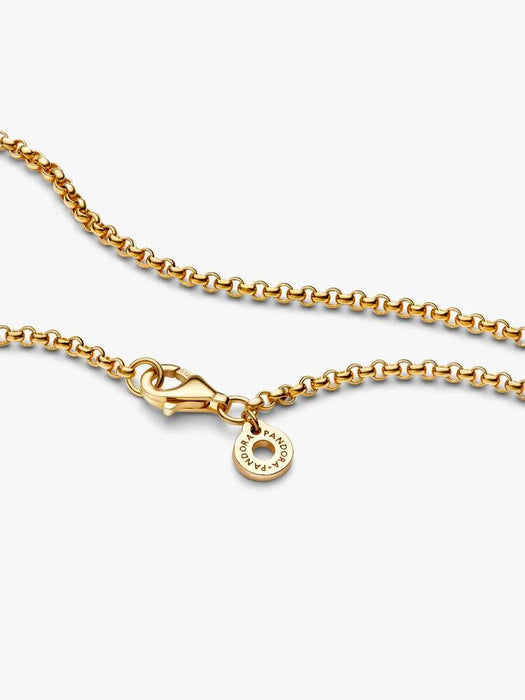 Pandora Rolo Chain Necklace 14k Gold Plating